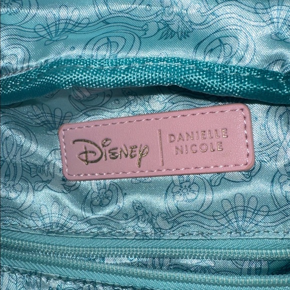 Disney Pink Ariel & Prince Mini Backpack with Gold Crown Accent Danielle Nicole